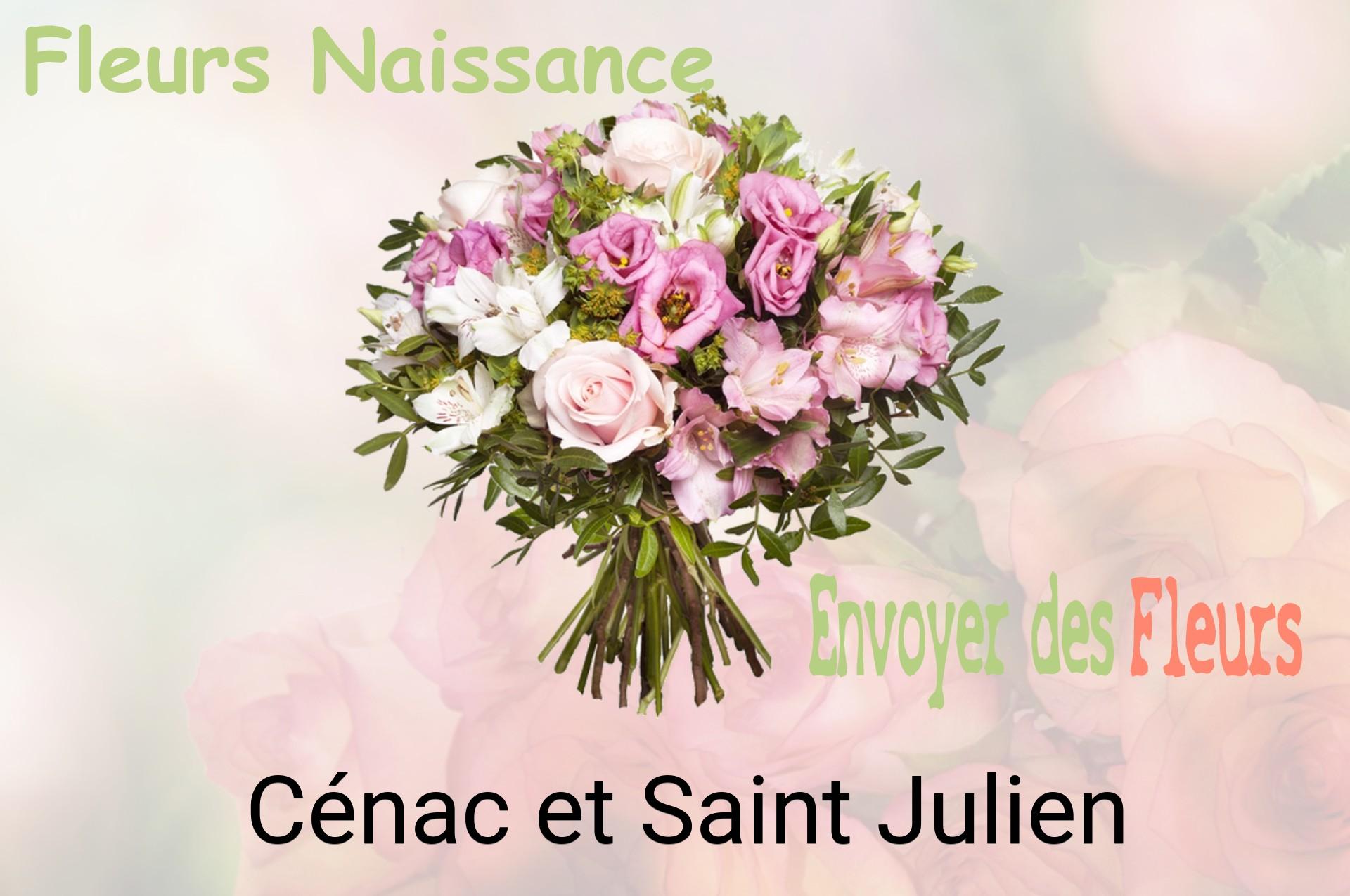 Bouquet de fleurs de naissance livré à Cénac-et-Saint-Julien