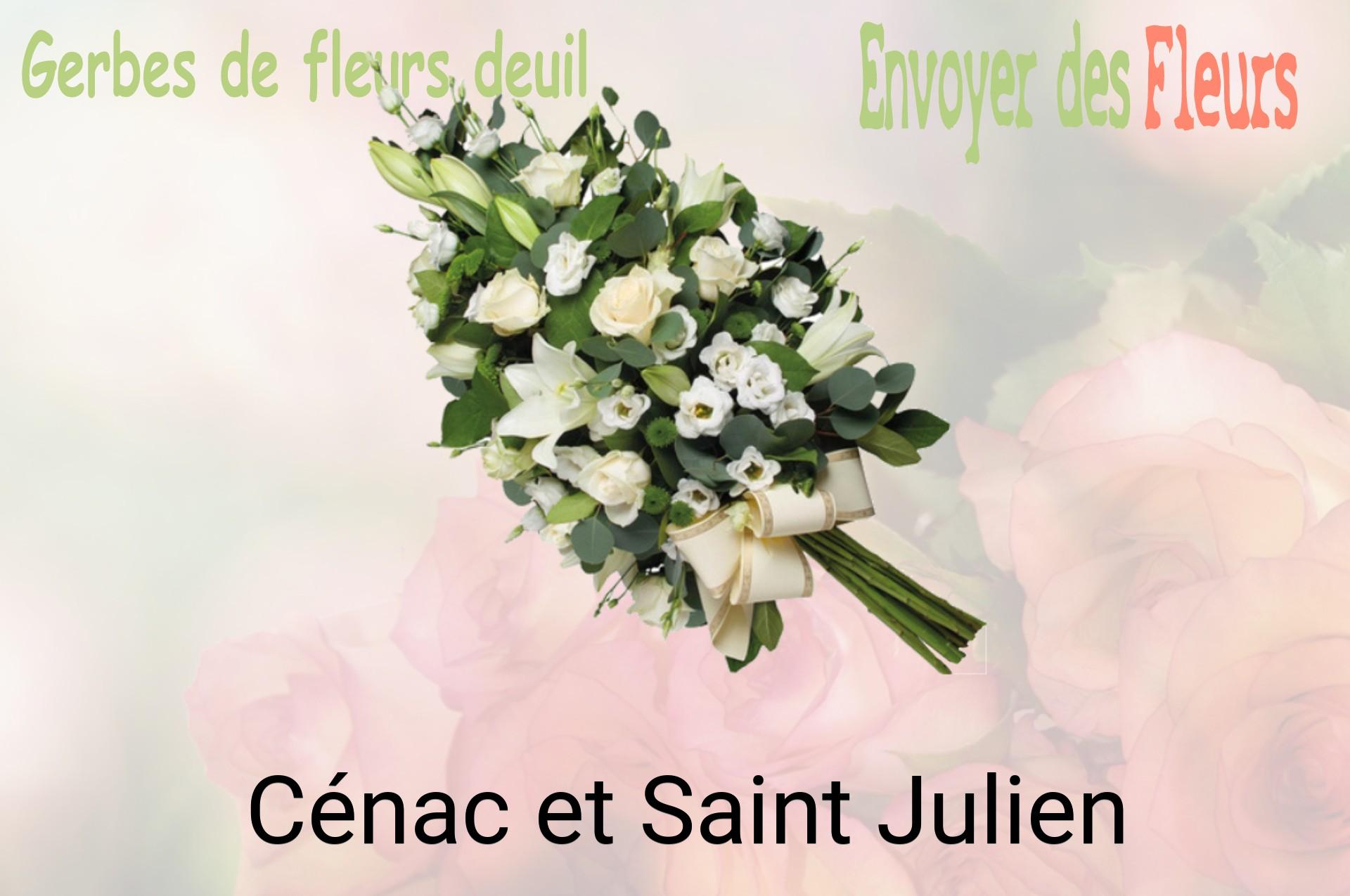 Gerbe de fleurs de deuil livrée à Cénac-et-Saint-Julien
